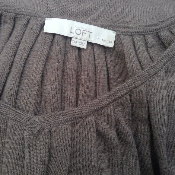 Ann Taylor Loft Merino Puff-Sleeved Sweater Dress - Picture 2 of 6